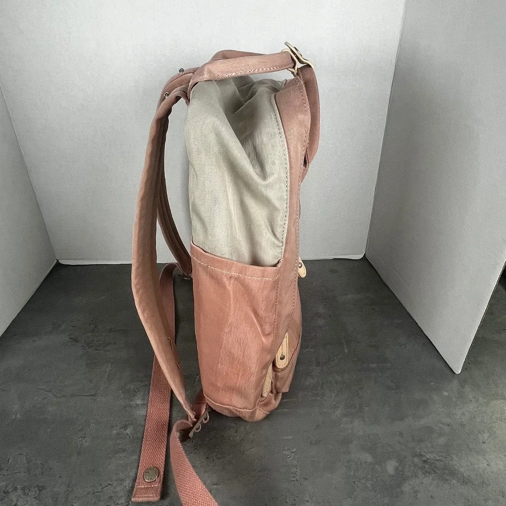 Himawari Travel Backpack Pink Beige‎ Nylon Multi Pocket School Laptop Bag